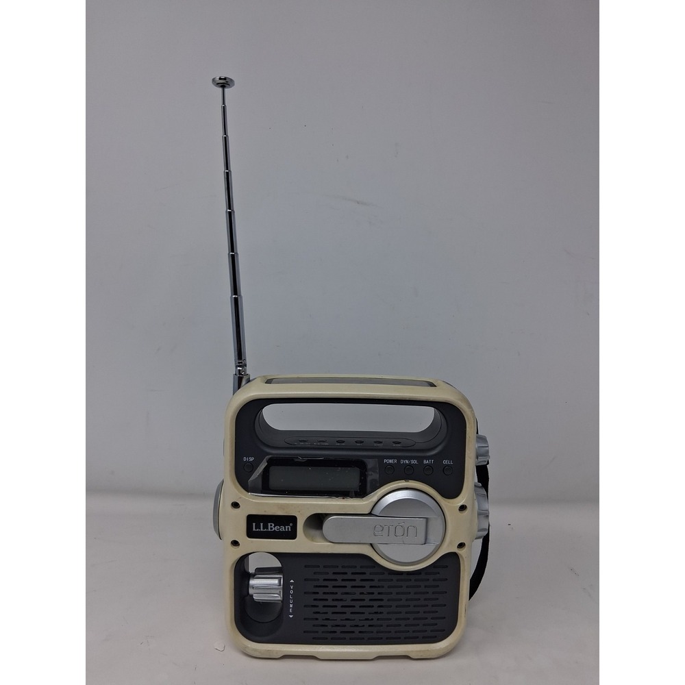 Eton Solarlink FR 360 LLBEAN Self Powerd Digital AM/FM/NOAA Radio White Tested D